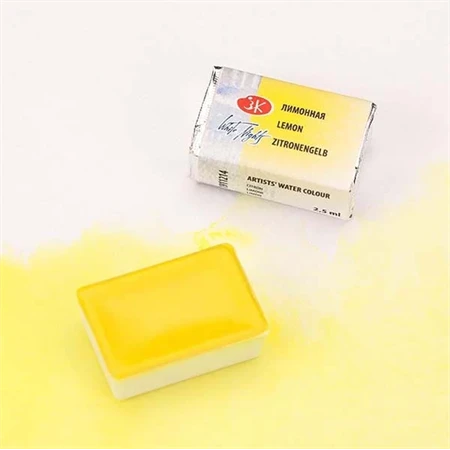 Akvarellfesték White Nights 2,5 ml szilkés 214 Lemon