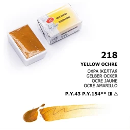 Akvarellfesték White Nights 2,5 ml szilkés 218 Yellow Ochre