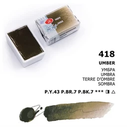 Akvarellfesték White Nights 2,5 ml szilkés 418 Umber