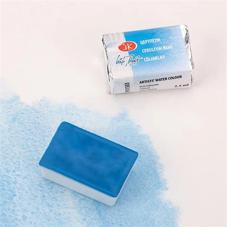 Akvarellfesték White Nights 2,5 ml szilkés 503 Cerulean Blue