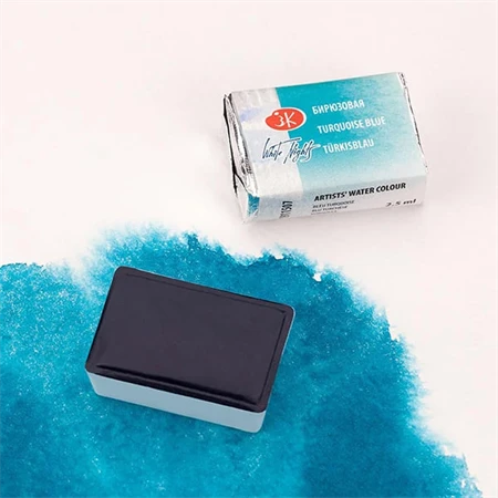 Akvarellfesték White Nights 2,5 ml szilkés 507 Turquoise Blue