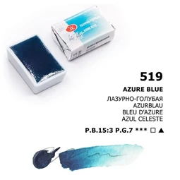 Akvarellfesték White Nights 2,5 ml szilkés 519 Azure Blue