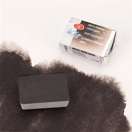 Akvarellfesték White Nights 2,5 ml szilkés 811 Ivory Black