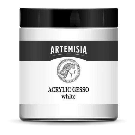 Alapozó festék PENTART ARTEMISIA művészfesték 250ml fehér gesso