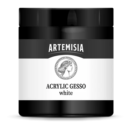Alapozó festék PENTART ARTEMISIA művészfesték 250ml fekete gesso