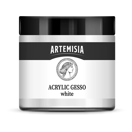 Alapozó festék PENTART ARTEMISIA művészfesték 500ml fehér gesso