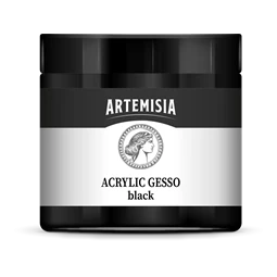 Alapozó festék PENTART ARTEMISIA művészfesték 500ml fekete gesso