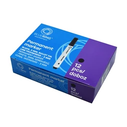 Alkoholos filc BLUERING 1,5-3mm kerek végű fekete