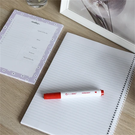 Alkoholos filc Bluering 1-4 mm vágott hegy, piros