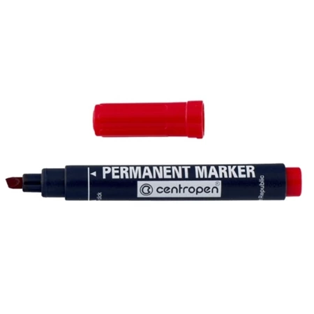 Alkoholos filc CENTROPEN 8576 1-4,6 mm vágott hegy, piros