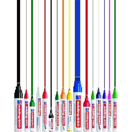 Alkoholos filc EDDING 2000C permanent marker fekete – kerek hegyű, 1,5–3 mm-es alkoholos jelölő