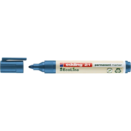 Alkoholos filc EDDING 21 Ecoline, kék, környezetbarát