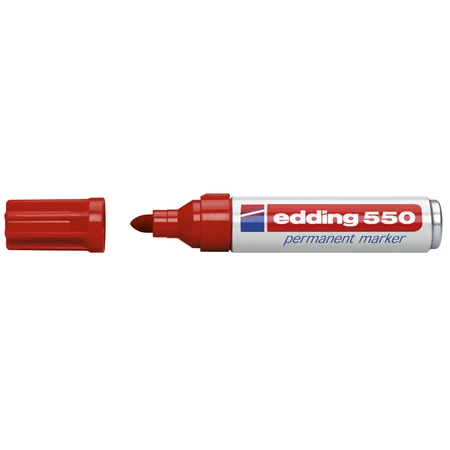 Alkoholos filc EDDING 550 3-4mm kerek hegy, piros