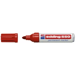 Alkoholos filc EDDING 550 3-4mm kerek hegy, piros