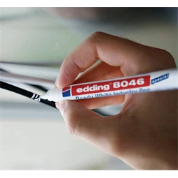 Alkoholos filc EDDING 8046 Ready fehér ipari minőségű sűrű fedő tinta