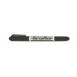 Alkoholos filc FLEXOFFICE PM01 0,4/1,0 mm, kúpos, kétvégű, fekete