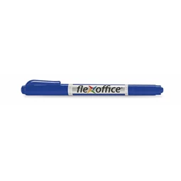 Alkoholos filc FLEXOFFICE PM01 0,4/1,0 mm, kúpos, kétvégű, kék