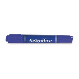 Alkoholos filc FLEXOFFICE PM04 0,8/6,0 mm, kúpos/vágott, kétvégű, kék