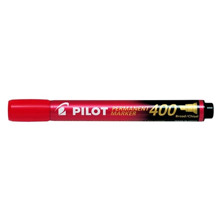 Alkoholos filc PILOT Permanent Marker 400 1,5-4 mm, vágott, piros