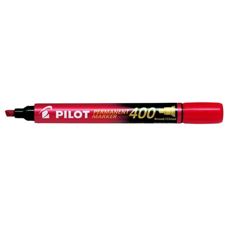 Alkoholos filc PILOT Permanent Marker 400 1,5-4 mm, vágott, piros