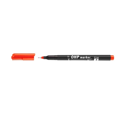 Alkoholos filc TOP marker S 0,3 mm piros