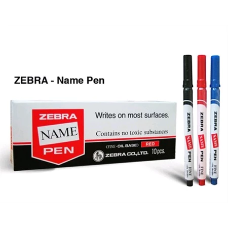 Alkoholos filc ZEBRA NAME PEN olajbázisú 1,5mm