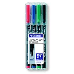 Alkoholos filc készlet 4db-os STAEDTLER Lumocolor 313 S OHP, 0,4 mm