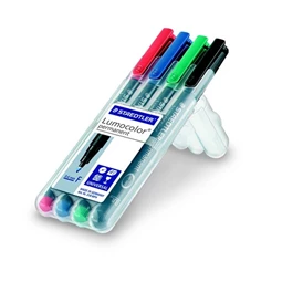 Alkoholos filc készlet 4db-os STAEDTLER Lumocolor 318 F OHP, 0,6 mm