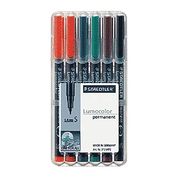 Alkoholos filc készlet 6db-os STAEDTLER Lumocolor 313 S OHP, 0,4 mm