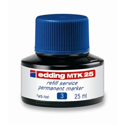 EDDING tinta alkoholos filchez utántöltő MTK 25 kék permanent markerhez