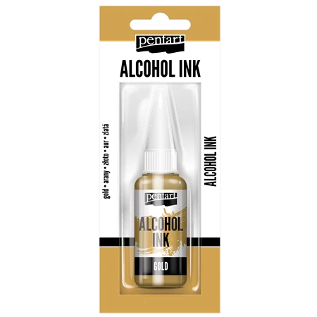 Alkoholos média tinta 20ml metál arany