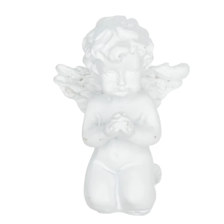 Angyal figura poly 2,9x1,9x4,1cm 4db/csomag fehér