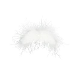 Angyalszárny textil, 8 cm, fehér, 3db/csomag
