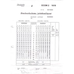 Árazógép kétsoros METO 8 + 8 karakter