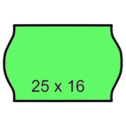Árazószalag 25x16 mm zöld, 900cimke/tekercs
