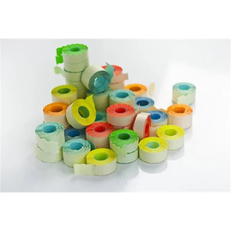 Árazószalag 25x16mm, narancssárga 900cimke/tekercs