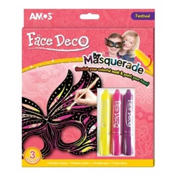 Arcfesték készlet AMOS Masquerade 3 szín, pasztel színek