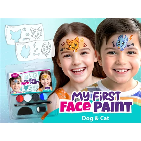 Arcfesték készlet My First Face Paint 6szín kutya és macska