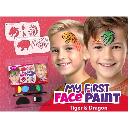 Arcfesték készlet My First Face Paint 6szín tigris és sárkány