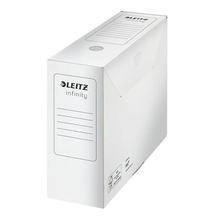 Archiváló doboz LEITZ Infinity A/4 10cm, újrahasznosított karton, , fehér