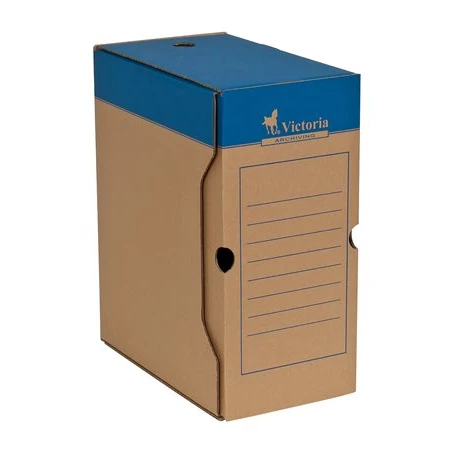 Archiváló doboz VICTORIA 15cm, A/4, karton, kék-fehér