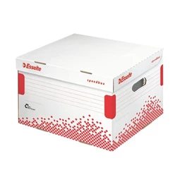 Archiváló konténer ESSELTE Speedbox L méret, újrahasznosított karton,fehér