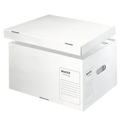 Archiváló konténer LEITZ Infinity L méret, újrahasznosított karton, fehér