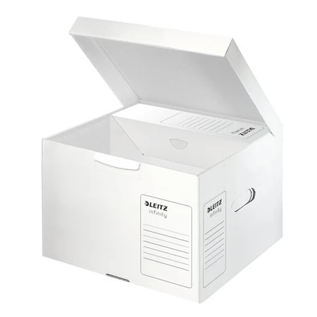 Archiváló konténer LEITZ Infinity M méret, újrahasznosított karton, fehér