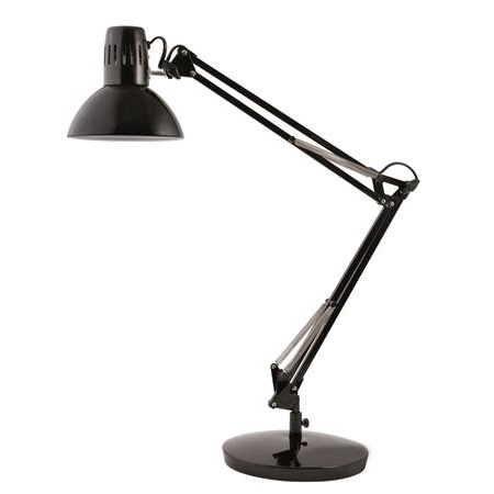 Asztali lámpa Architect fekete szín, 11W/E27 izzólámpa