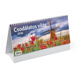 Asztali naptár 2026 TOPTIMER Csodálatos világ T066 álló