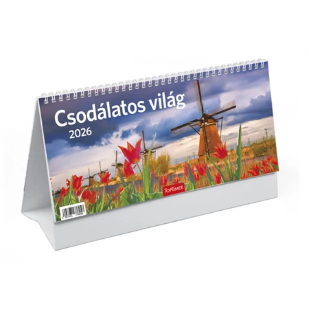 Asztali naptár 2026 TOPTIMER Csodálatos világ T066 álló
