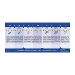 Asztali naptár 2026 TOPTIMER Holdnaptár T059 álló