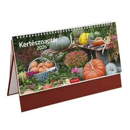 Asztali naptár 2026 TOPTIMER Kertész T054 álló bordó