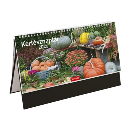 Asztali naptár 2026 TOPTIMER Kertész T054 álló fekete